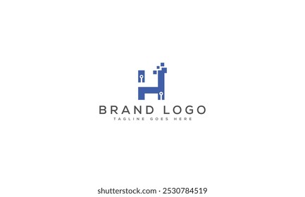 Diseño de Plantilla de Vector de diseño de logotipo H para marca