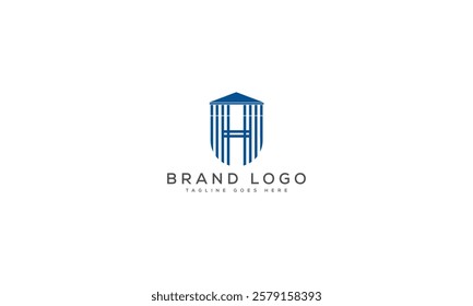 H logo design vector template design for brand