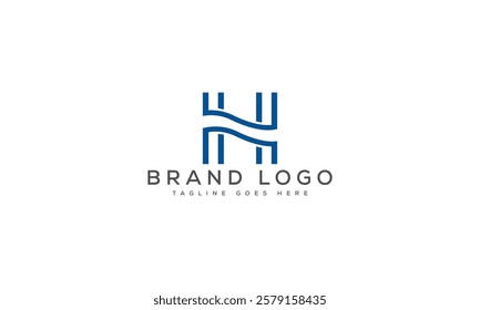 H logo design vector template design for brand