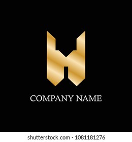 The H logo is golden, luxurious and exclusive