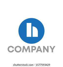 h logo icon design template sign