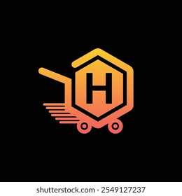 Elementos de Plantilla de diseño de icono de logotipo H