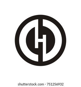 H logo initial letter design template clean graphic design 