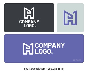 H logo latter logo design