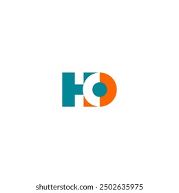 Letra del logotipo de H, Vector simple del monograma del logotipo de C