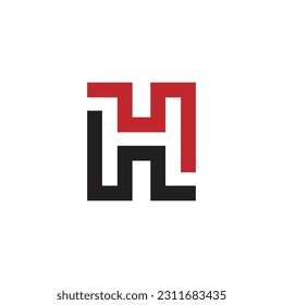 h logo letter design symbol