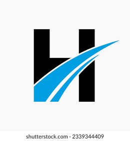 Plantilla de diseño de logotipo H