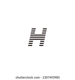 H Logo Letter Speed Designs Template