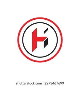 Logotipo H | Logotipo de letra | Logotipo de texto | H Logotipo de círculo