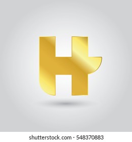 h logo letter typography design for brand and company identity