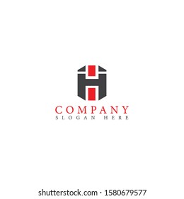 H logo with a luxurious shape, art, and red outline in it and the combined colors make this design unique, modern, masculine.