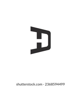 H logo on the sloping wall