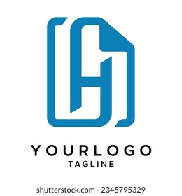 H LOGO, H PAPER LOGO VECTOR