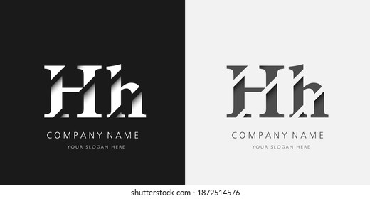 h logo serif upper and lower case	