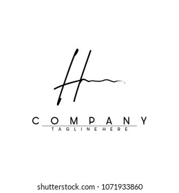 H logo signature