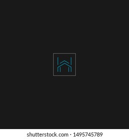 H logo with striking upward arrow shape design