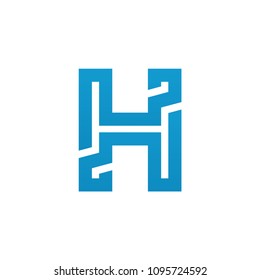 h logo template