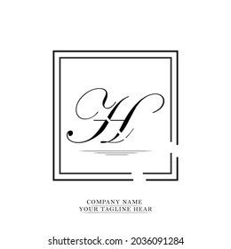 Plantilla de logotipo H. Diseño del logotipo H.