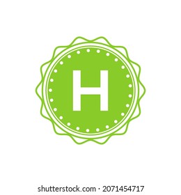 H Logo Template. Letter Emblem H Logo Identity for Restaurant, Royalty, Boutique, Cafe, Hotel, Heraldic, Jewelry, Fashion, Wine