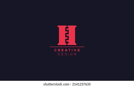 H logo type sign and icons