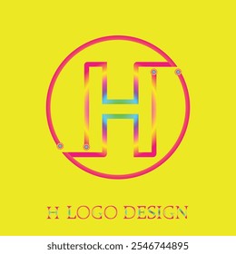 Logotipo de H, diseño de Vector, creatividad del logotipo, marca moderna