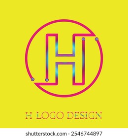 Logotipo de H, diseño de Vector, creatividad del logotipo, marca moderna