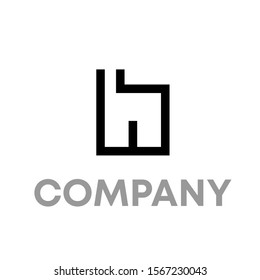 h logo vector design template sign