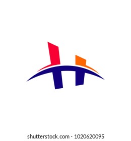 h logo vector illustration