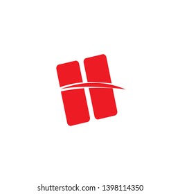 H logo vector illustration. White background. Hospital sign
