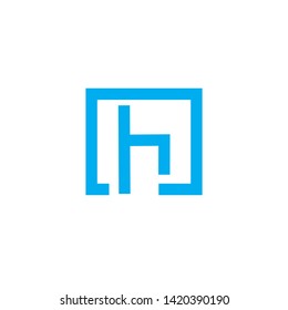 H logo vector illustrator. White background