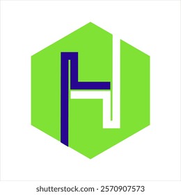 H logo vector for product symbol or company name