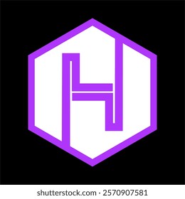 H logo vector for product symbol or company name