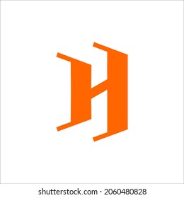 H logo vector template sign