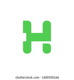 H logotype vector icon design