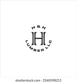 The H Lumber logo is in black and on a white background