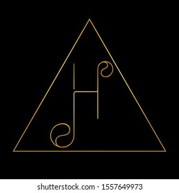 H Luxury Gold Letter Logo template in vector for Restaurant, Royalty, Boutique, Cafe, Hotel, Heraldic, Jewelry, Fashion and other vector illustration. H icon design for fashion and beauty company.