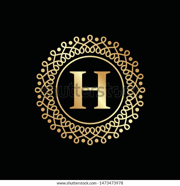 H Luxury Logo Design Template Inspiration Stock Vector (Royalty Free ...