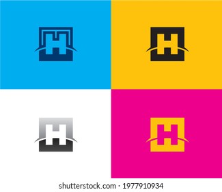 H M E Initials Monogram	