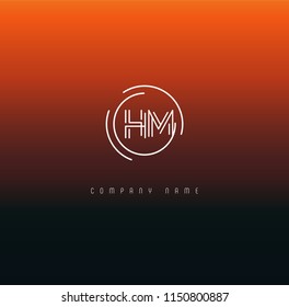 H & M Joint logo icon vector template.
