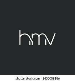 H M V letters Joint logo icon vector for business card and corporate identity.