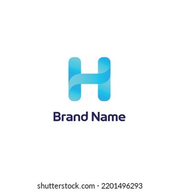 H Modern Abstract Logo Design