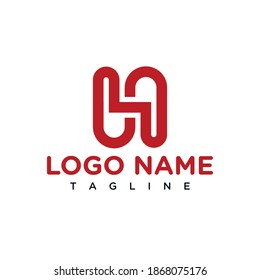 Logo des H Monogram Briefes. Logo für H-Zeichen - Vektorvorlage für Logos und Monogramme