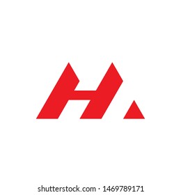 H Monogram Logo Designsimple Minimal Modern Stock Vector (Royalty Free ...