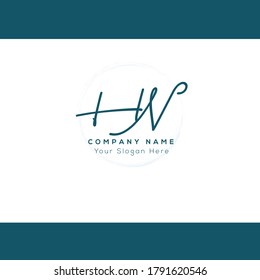  H N HN Escritura manuscrita inicial y logotipo de la firma. Logo inicial del vector de belleza .Moda, boutique, floral y botánica
