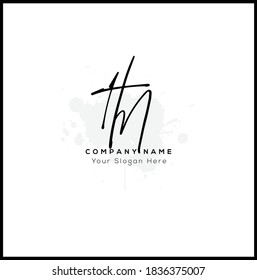 H N HN Initial letter handwriting and signature logo. Beauty vector initial logo .Fashion, boutique, floral and botanical