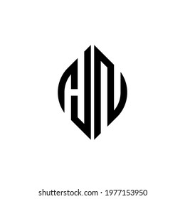 h n hn initial logo design vector template