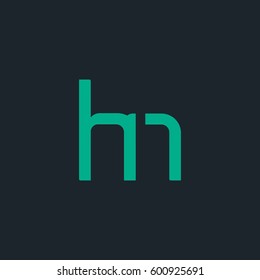 H & N Letter logo design vector element
