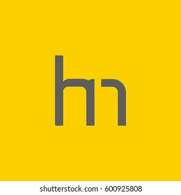 H & N Letter logo design vector element