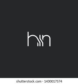 H I N letters Joint logo icon vector for business card and corporate identity.