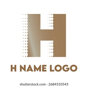 H name logo, template, vector unique for business branding